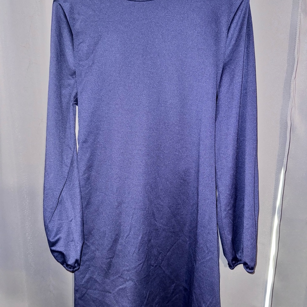 Navy Blue Long Sleeve Dress